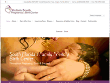 Tablet Screenshot of holisticsouthpregnancybirthcenter.com